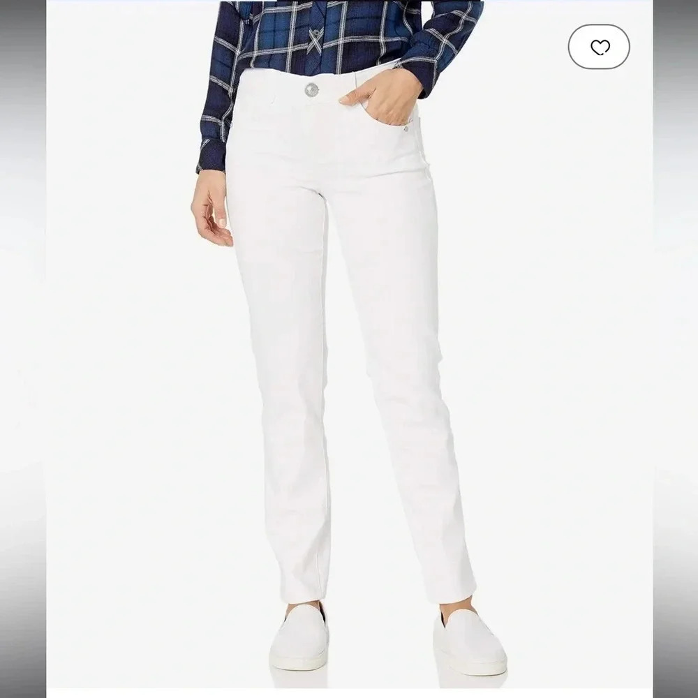 Democracy Women's Plus-Size Ab Solution High Rise Straight Leg Jean Size 16